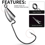 Fishing Lures - Triangle Crank Jig Head Hooks 5g, 7g, 10g, and 14g