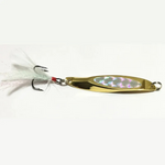 Fishing Lures - Artificial Laser Beveled Sequins Sequined Gold Silver Spoon Lure Fishing