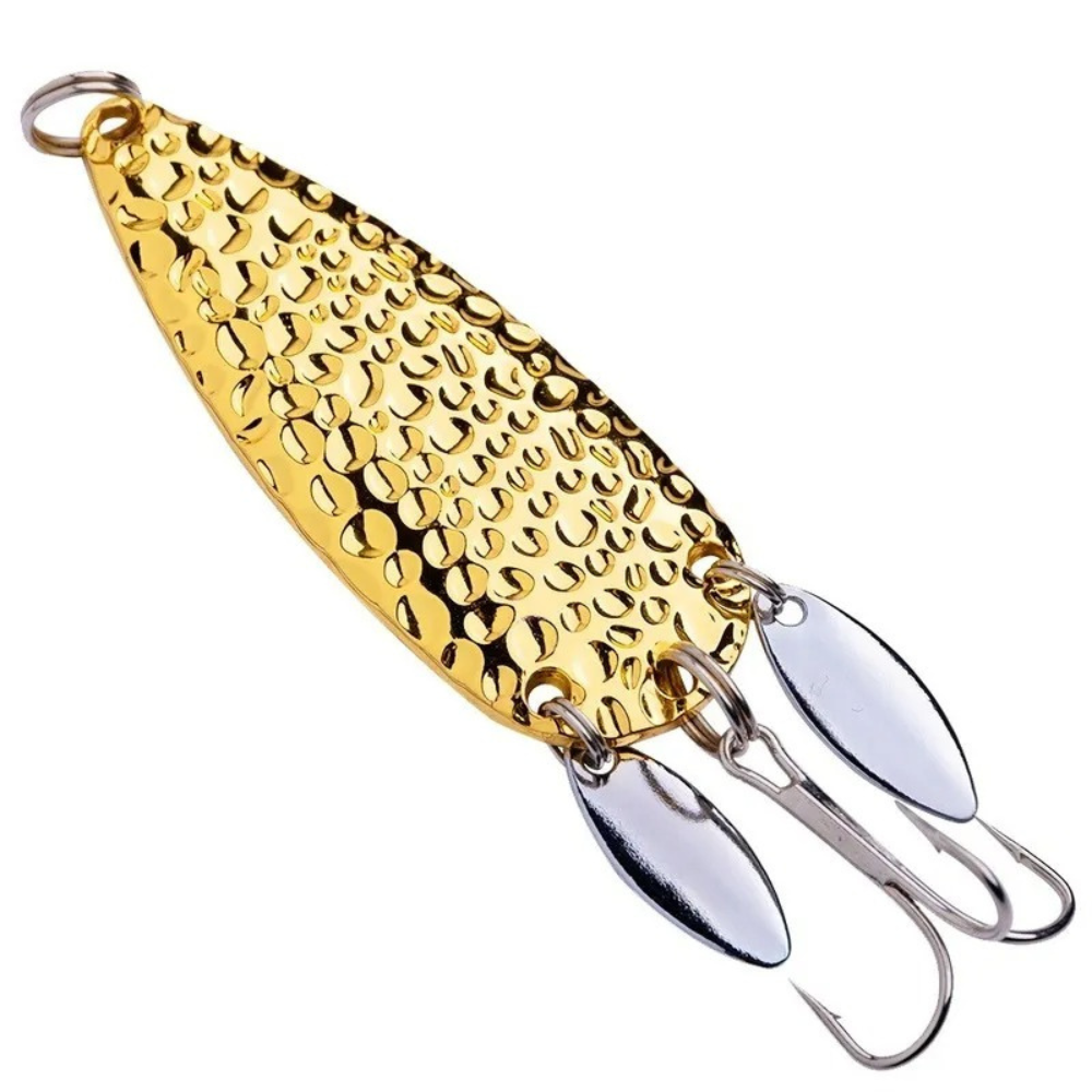 Fishing Lures - Metal Spoon Spinnerbait Double Rotating