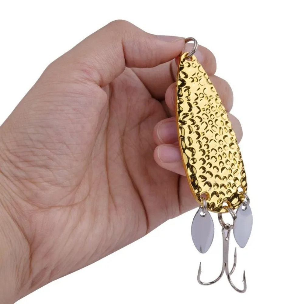 Fishing Lures - Metal Spoon Spinnerbait Double Rotating