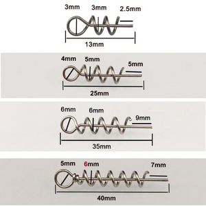 Fishing Lures - Centering Pin Fixed Latch Needle Twist Lock