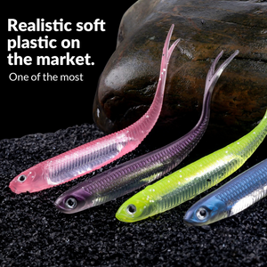 Fishing Lures - Fishing Bait Lures 100mm Soft Plastic Lure Multicolor