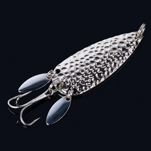 Fishing Lures - Metal Spoon Spinnerbait Double Rotating