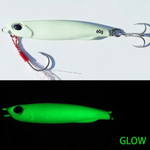 Fishing Lures - luminous glow metal sea bass mackerel