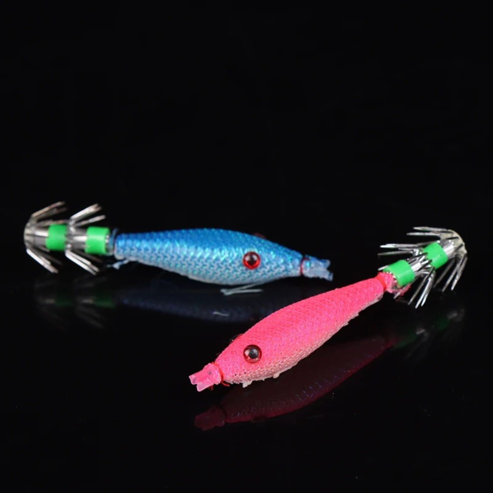 Fishing Lures - Tackle  Squid Jigs with  Hook Soft Fishing Squid