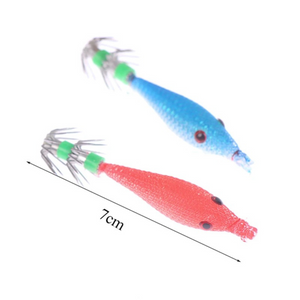 Fishing Lures - Tackle  Squid Jigs with  Hook Soft Fishing Squid