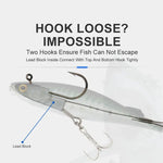 Fishing Lures: Big Soft Swimbait with Spoon Sinking Action 3D