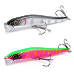 Fishing Lures - Minnow Fishing Lure 3D Eyes - Crankbait Wobblers Artificial Hard Bait Bass