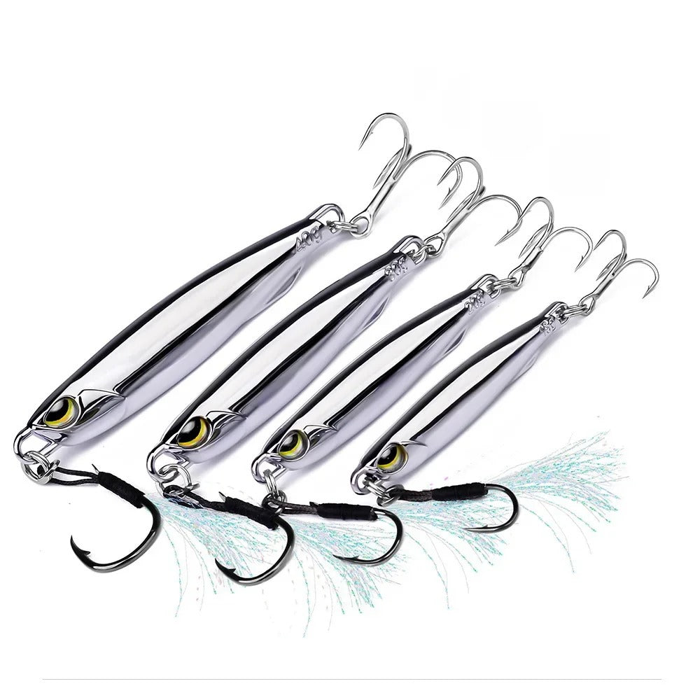 Fishing Lures - Metal Jig Bait Sinking Far Casting Jigging Bait Spoon Spinnerbait For Fishing