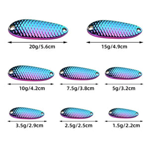 Fishing Lures - Colorful Fishing Lures Wobbler Spinner Bait Spoon Artificial Bass