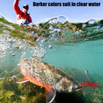 Fishing Lures - Red Worm Soft Lure Earthworm Winter Fishing Silicone Artificial Bait