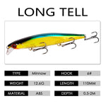 Fishing Lures - Floating Wobbler Minnow Laser Fishing lur -  Hard Bait Bass Lure Plastic Fish Fishing Tackle