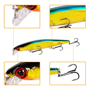 Fishing Lures - Floating Wobbler Minnow Laser Fishing lur -  Hard Bait Bass Lure Plastic Fish Fishing Tackle