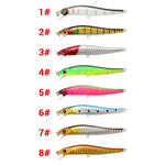 Fishing Lures - Minnow Fishing Lure 3D Eyes - Crankbait Wobblers Artificial Hard Bait Bass