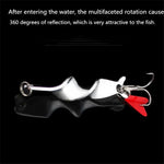 Fishing Lures - Rotating Metal Spinner Spoon - Hard Baits For Trout Pike