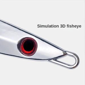 Fishing Lures - Silver Sea Fishing Bait - Metal Artificial Fishing Lure Wobblers Bass Lures