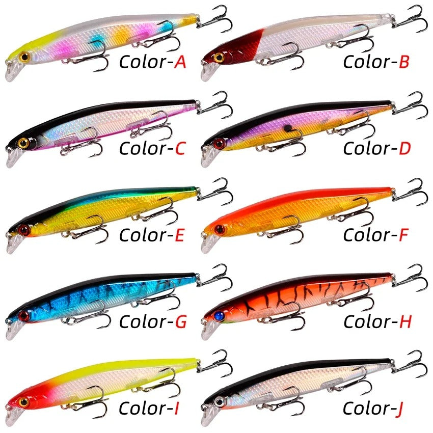 Fishing Lures - Floating Wobbler Minnow Laser Fishing lur -  Hard Bait Bass Lure Plastic Fish Fishing Tackle