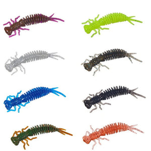 Fishing Lures - Worm Larva Soft Lures - Artificial Plastics Silicone Bait Swimbait Jigging Wobblers Bass Carp Pesca Fishing Tackle