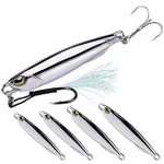 Fishing Lures - Metal Jig Bait Sinking Far Casting Jigging Bait Spoon Spinnerbait For Fishing