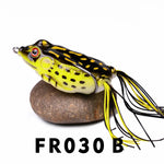 Fishing Lures - Soft Tube Bait Plastic Fishing Lure with Fishing Hooks Topwater Ray Frog Artificial 3D Eyes