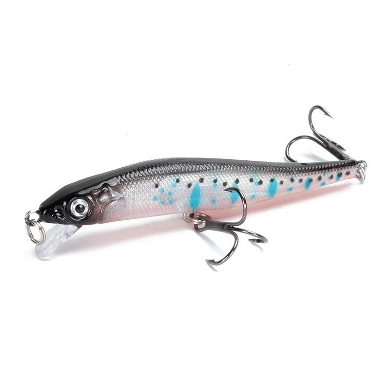 Fishing Lures - Minnow Fishing Lure 3D Eyes - Crankbait Wobblers Artificial Hard Bait Bass