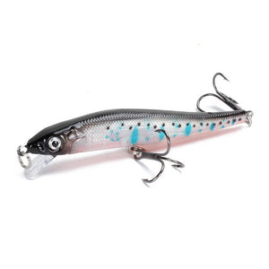 Fishing Lures - Minnow Fishing Lure 3D Eyes - Crankbait Wobblers Artificial Hard Bait Bass