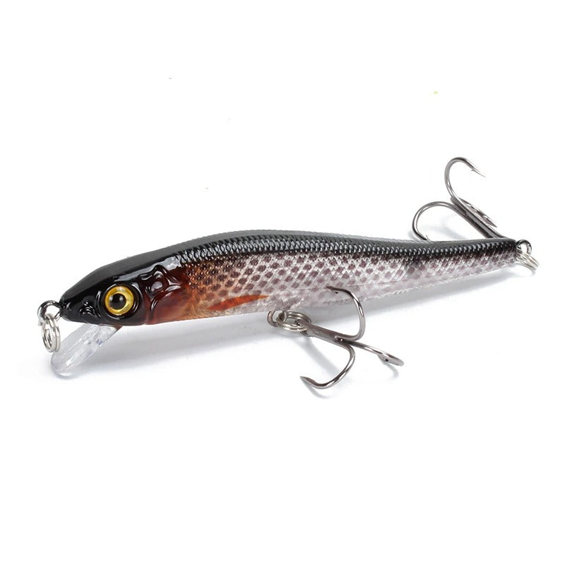 Fishing Lures - Minnow Fishing Lure 3D Eyes - Crankbait Wobblers Artificial Hard Bait Bass