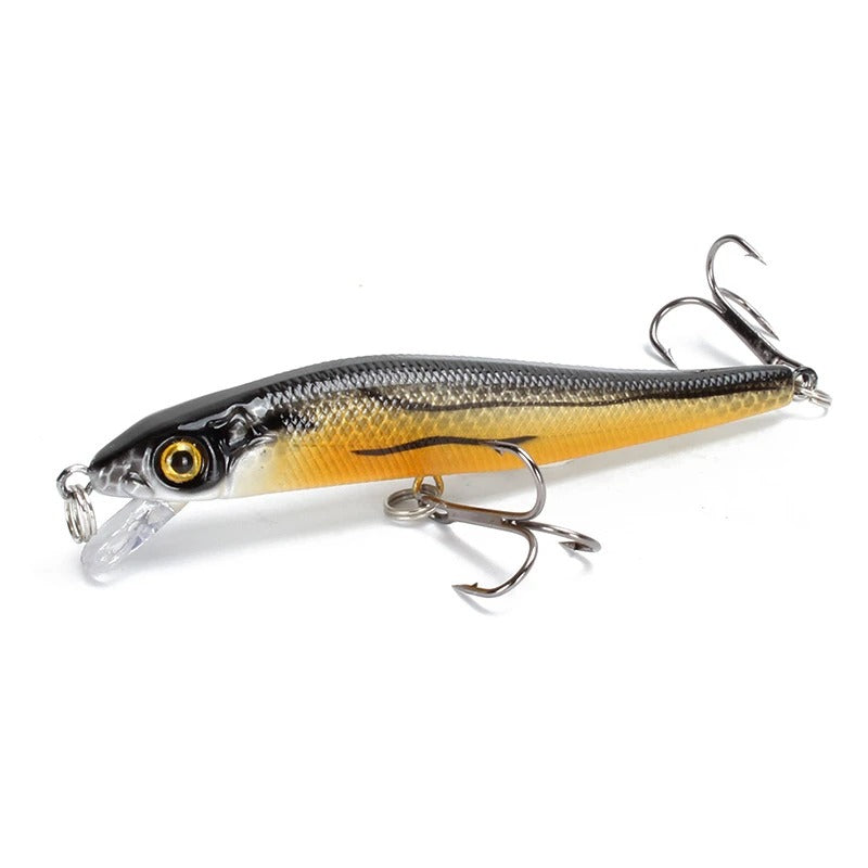 Fishing Lures - Minnow Fishing Lure 3D Eyes - Crankbait Wobblers Artificial Hard Bait Bass