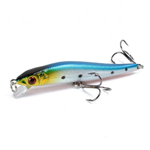 Fishing Lures - Minnow Fishing Lure 3D Eyes - Crankbait Wobblers Artificial Hard Bait Bass