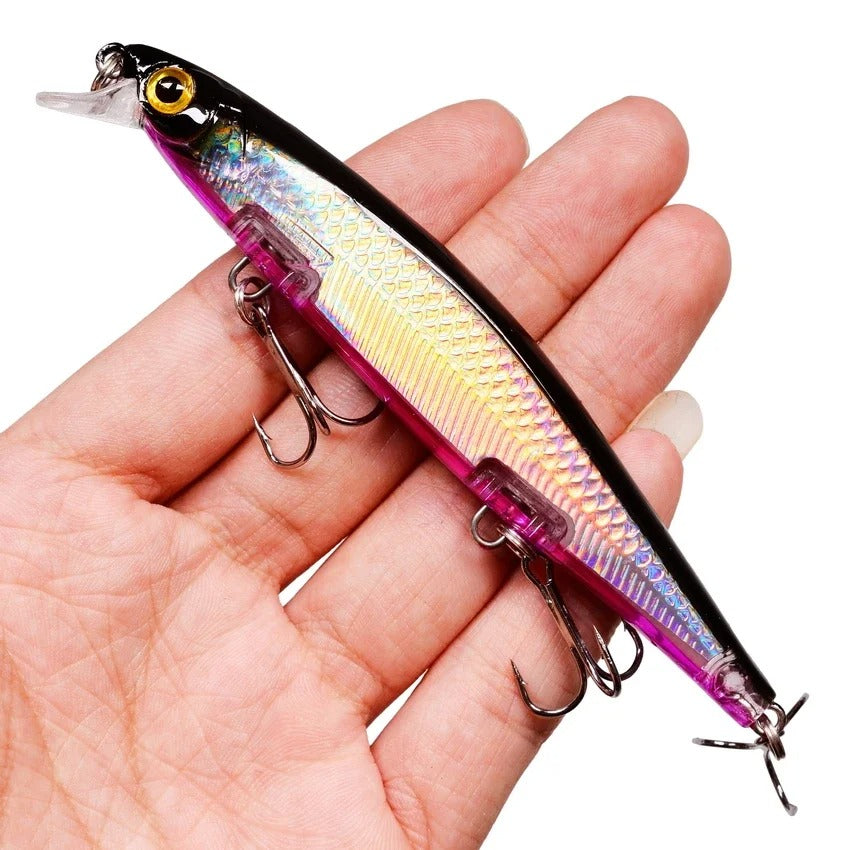 Fishing Lures - Floating Wobbler Minnow Laser Fishing lur -  Hard Bait Bass Lure Plastic Fish Fishing Tackle